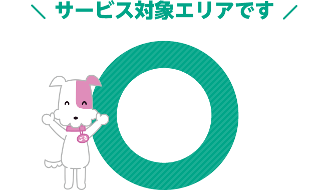 サービス対象エリアです